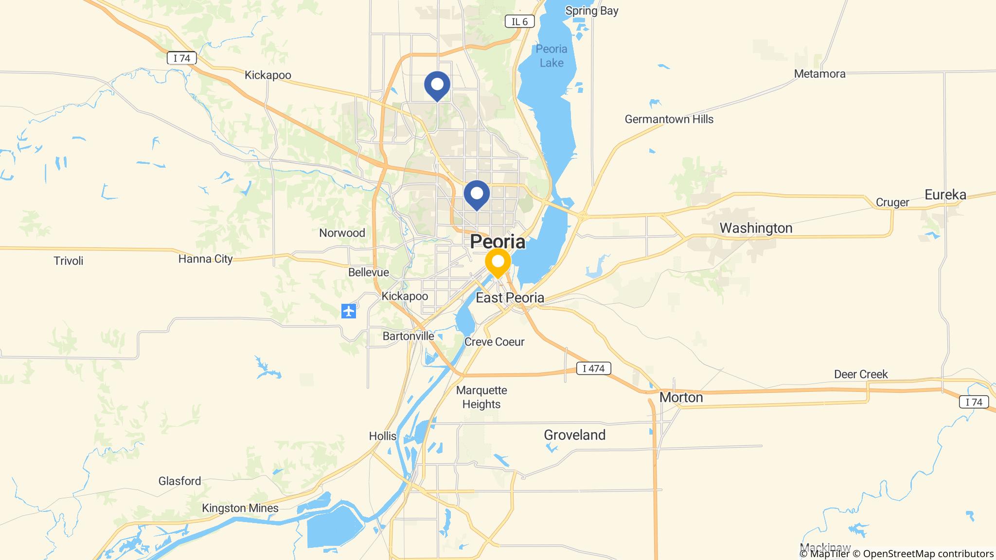 Street map of the ATM area