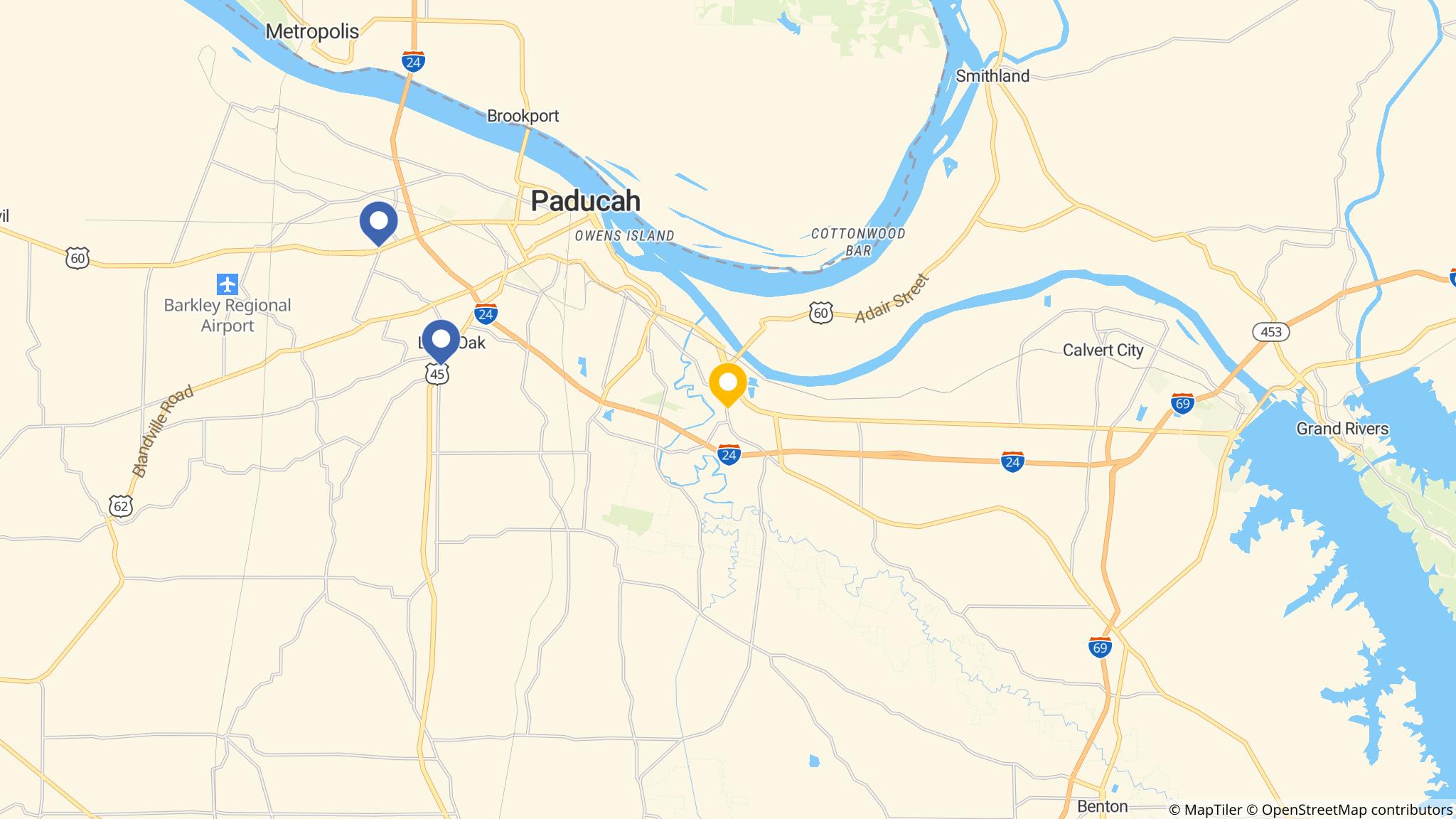 Street map of the ATM area