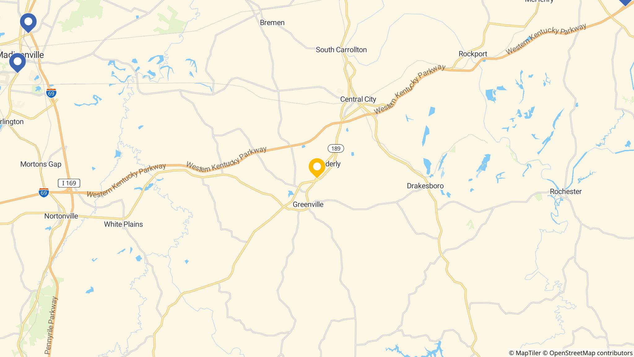 Street map of the ATM area