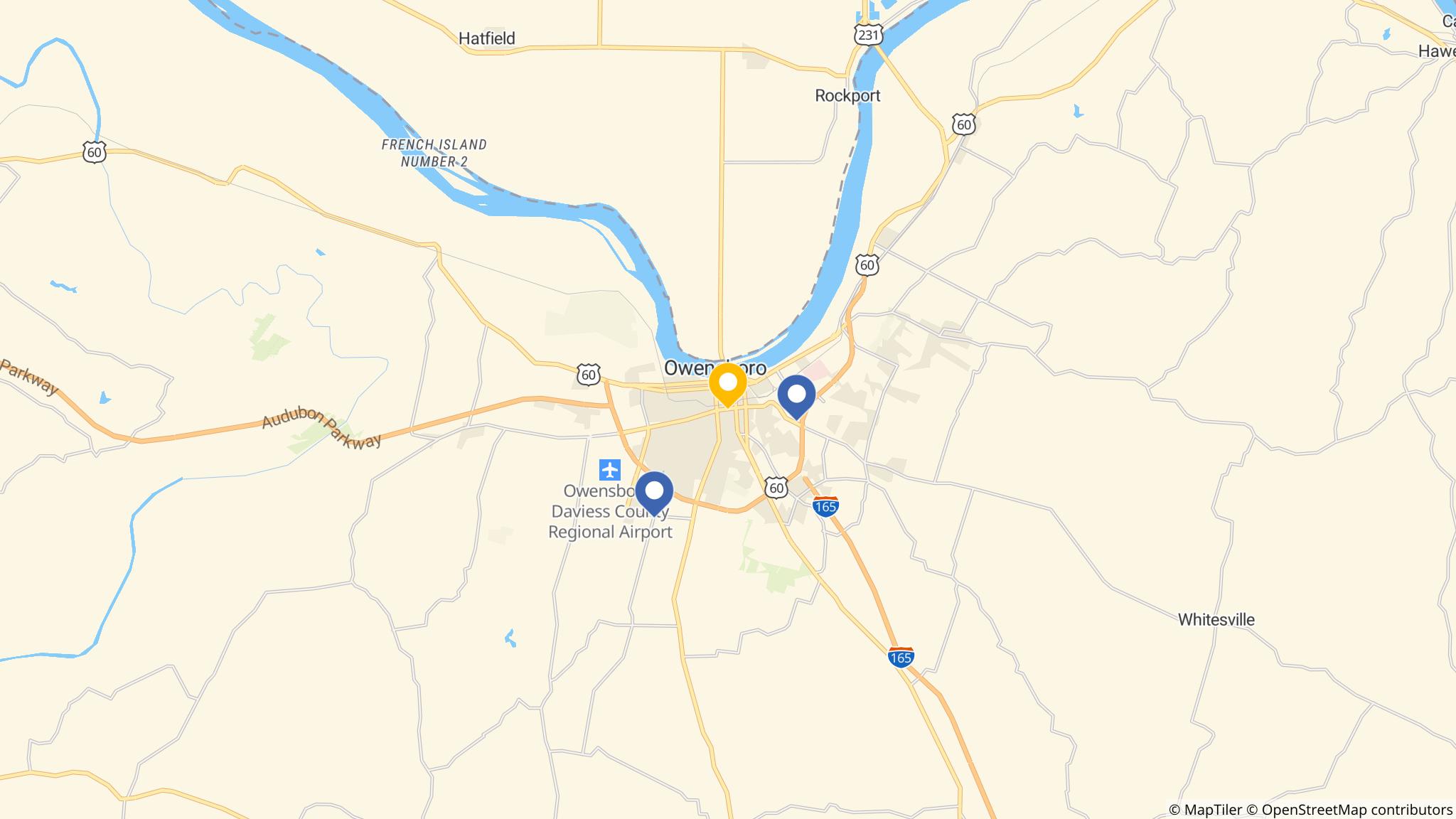 Street map of the ATM area