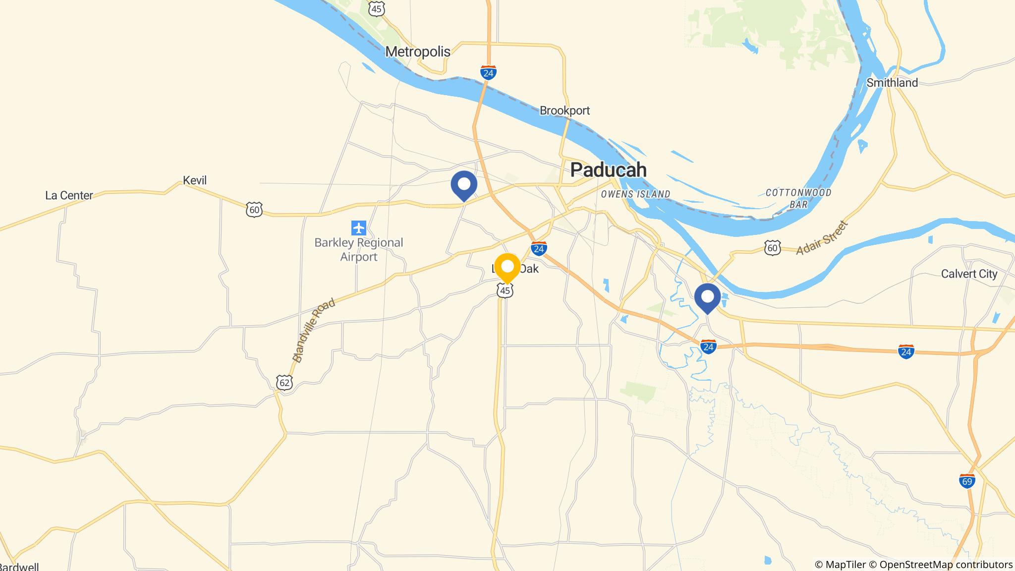 Street map of the ATM area