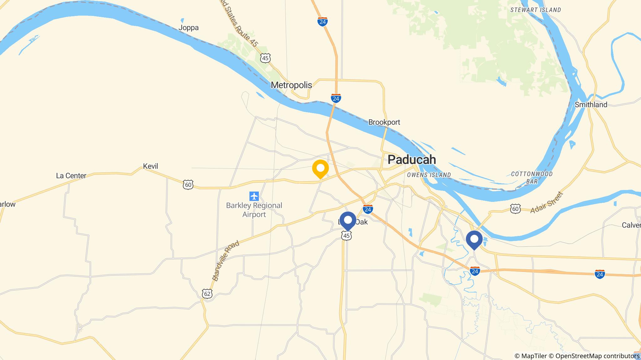 Street map of the ATM area
