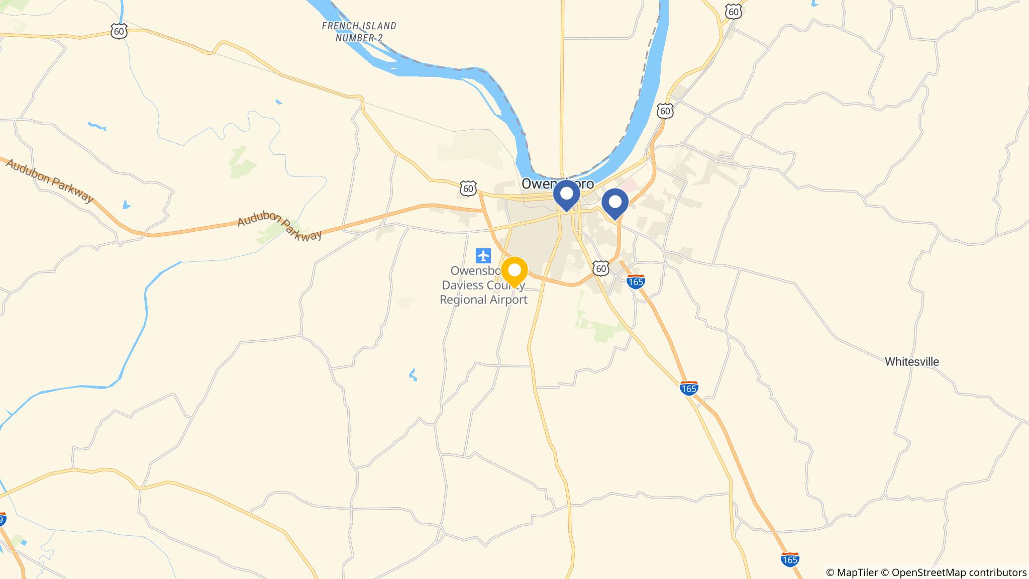 Street map of the ATM area