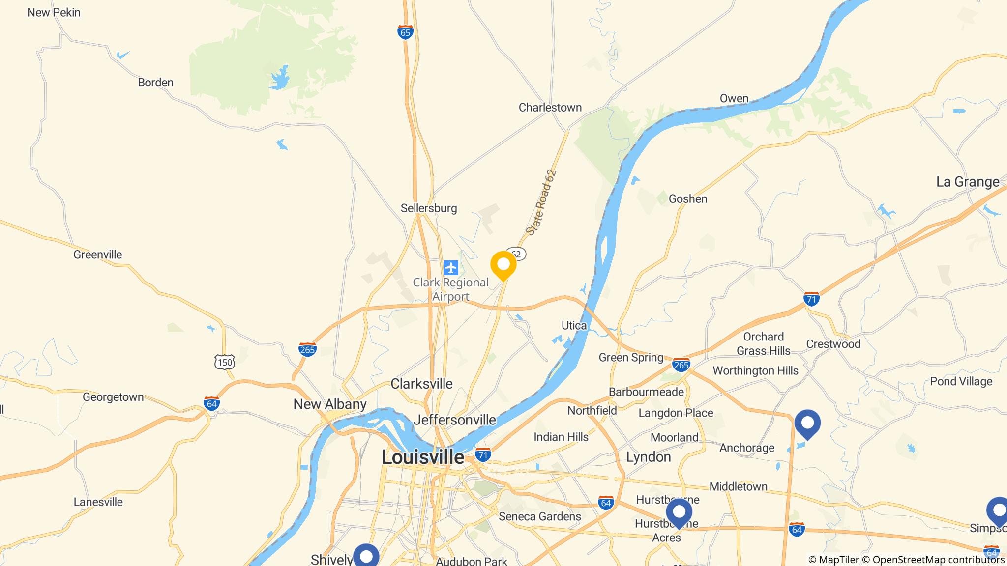 Street map of the ATM area