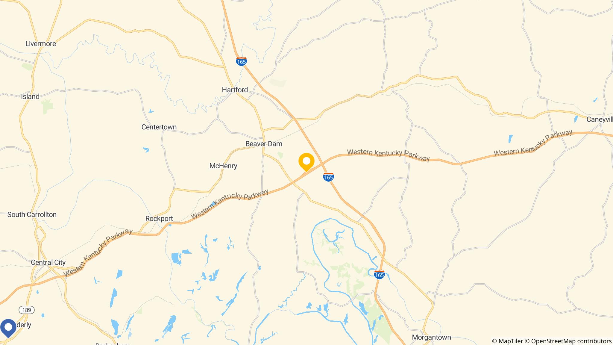 Street map of the ATM area