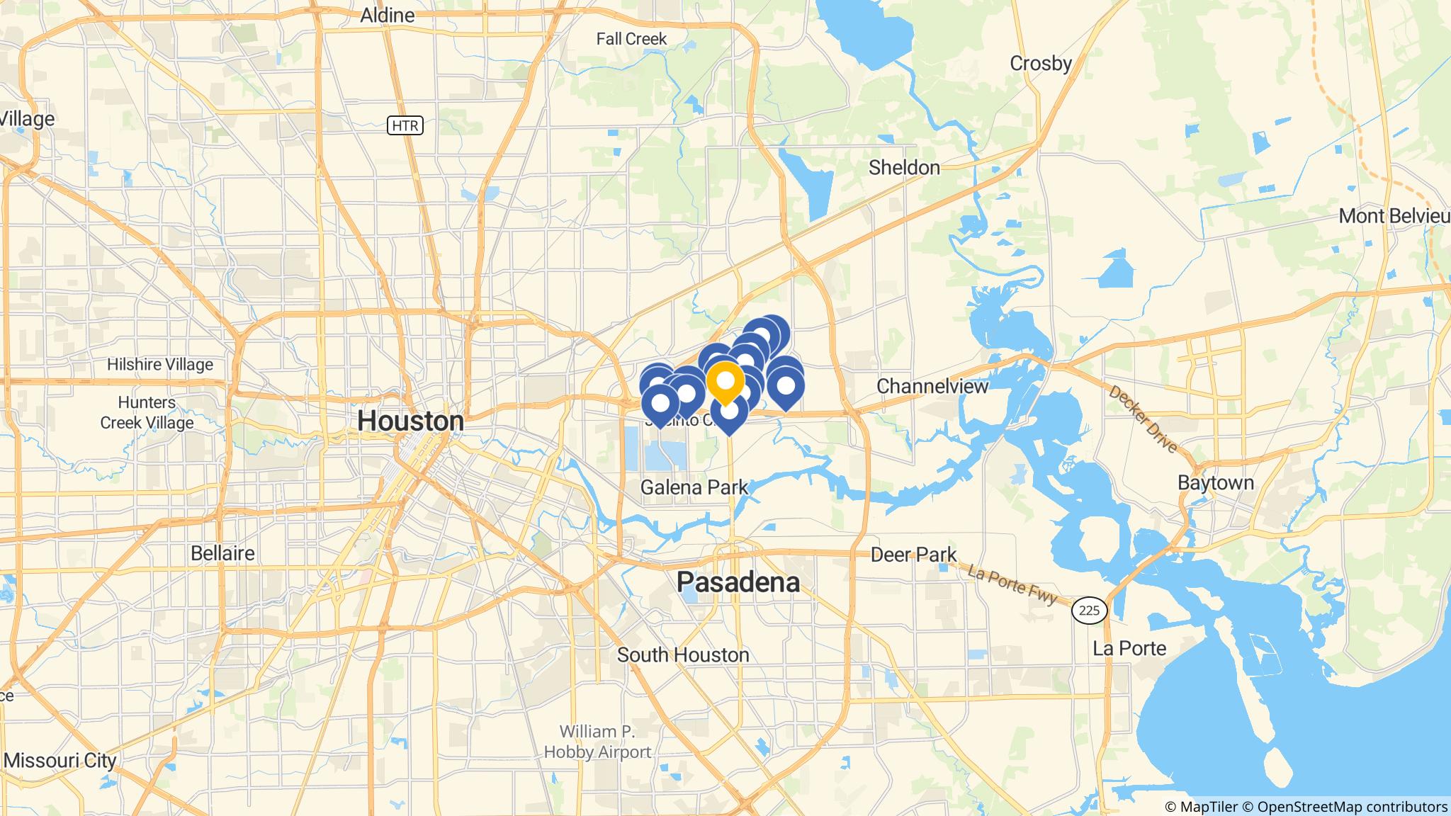 Street map of the ATM area