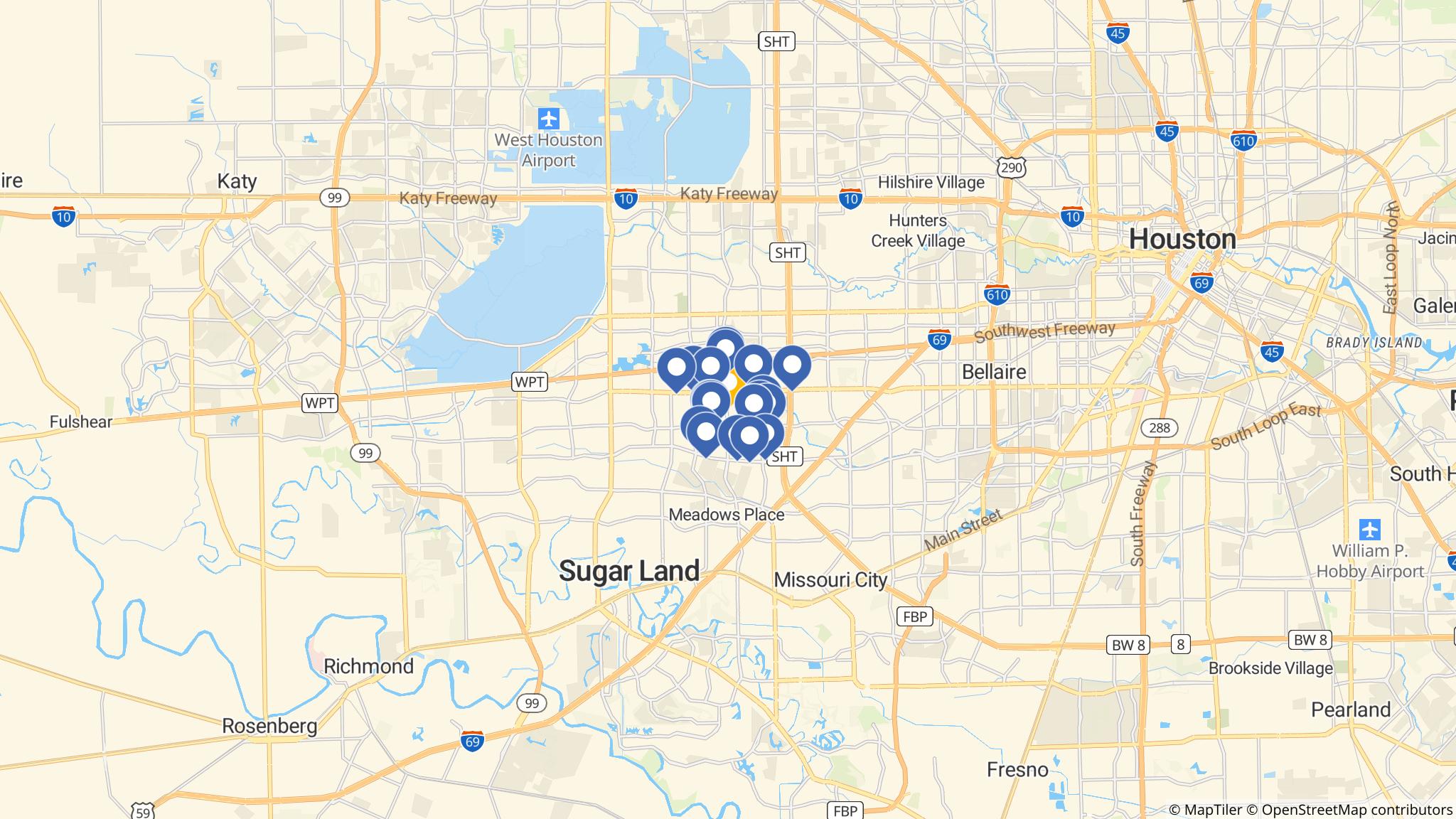 Street map of the ATM area