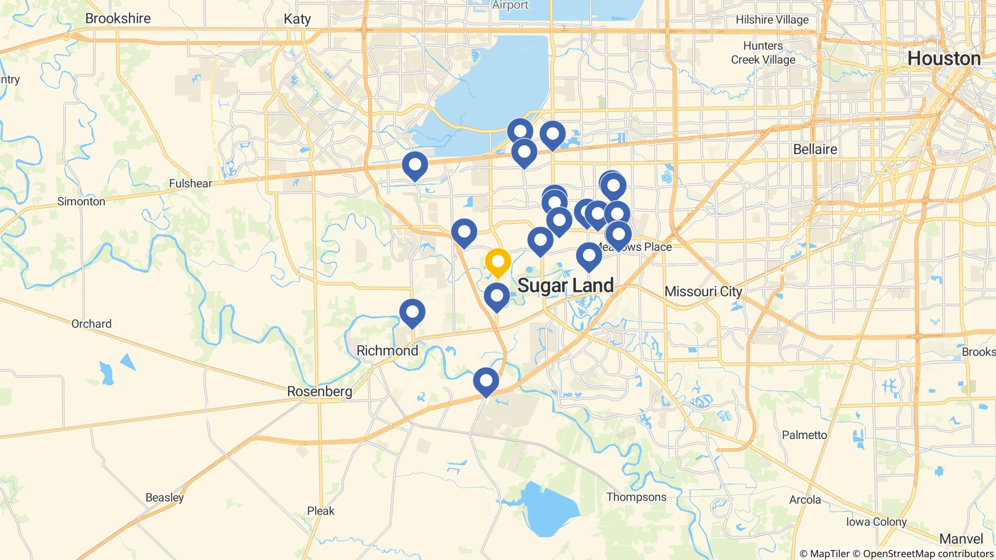 Street map of the ATM area