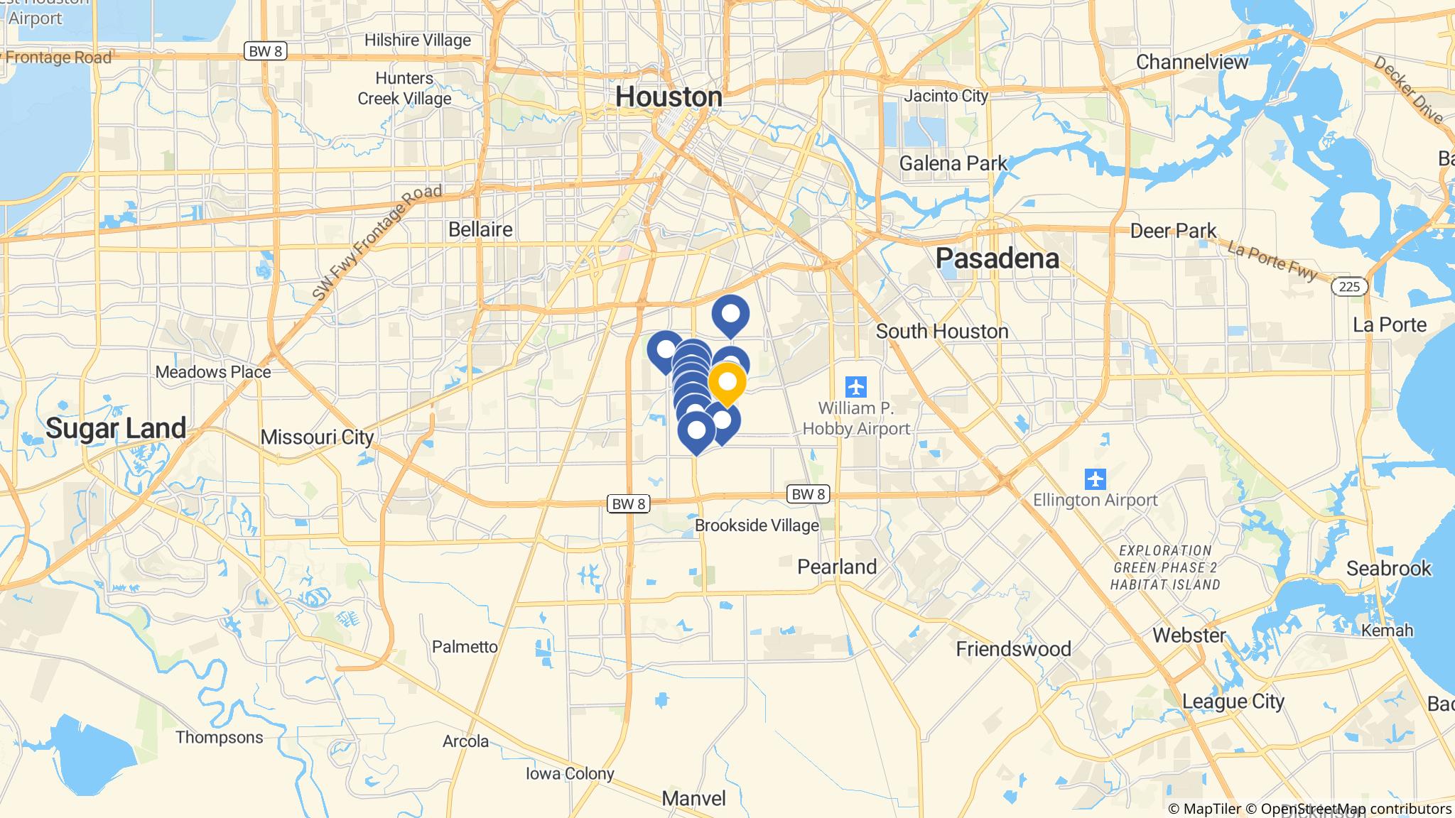 Street map of the ATM area