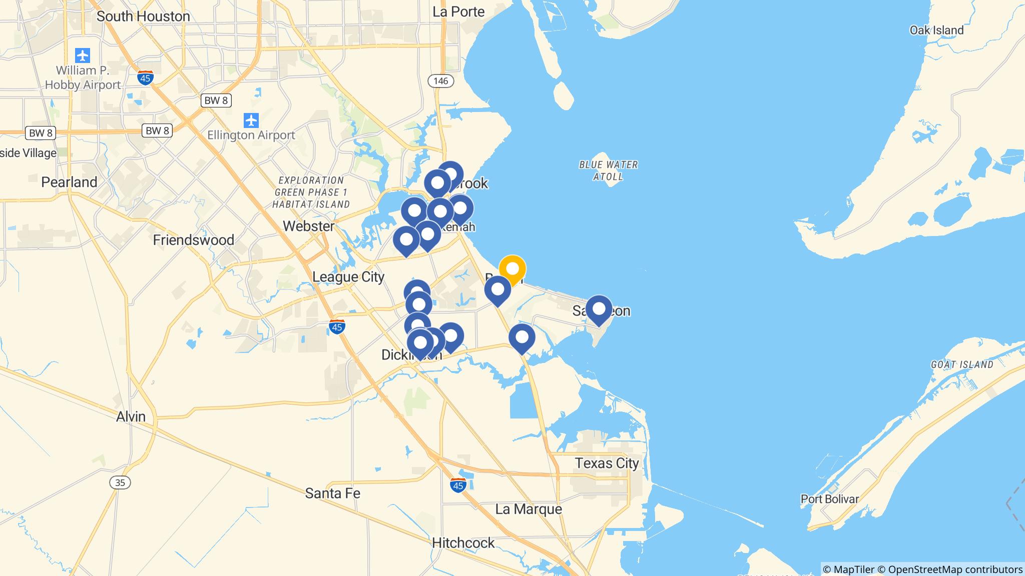 Street map of the ATM area