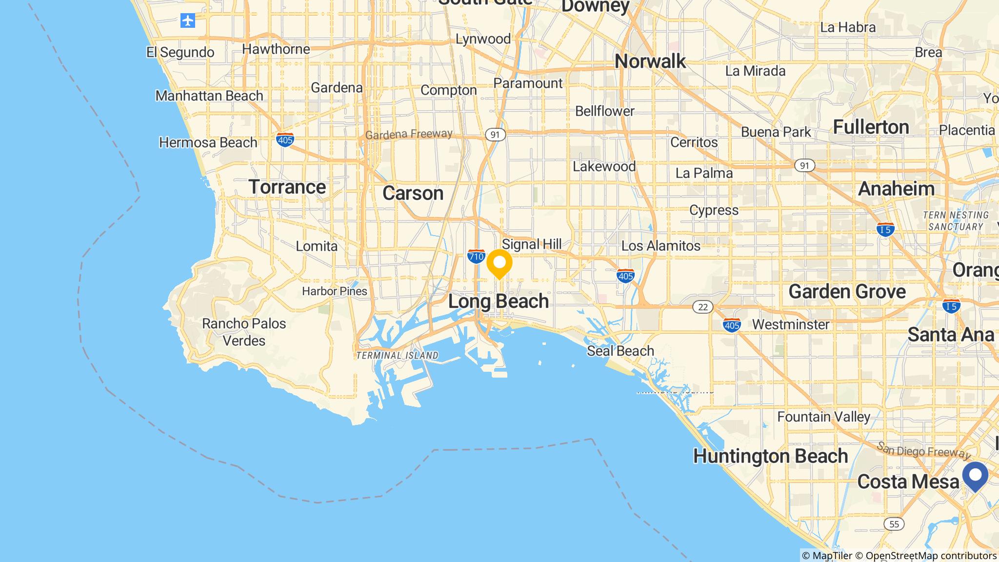 Street map of the ATM area