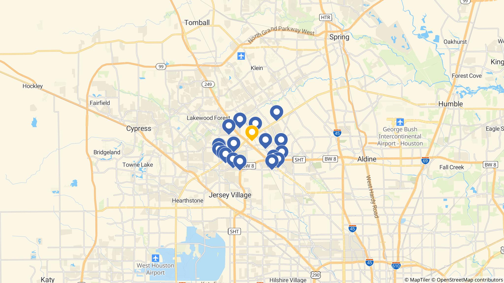 Street map of the ATM area