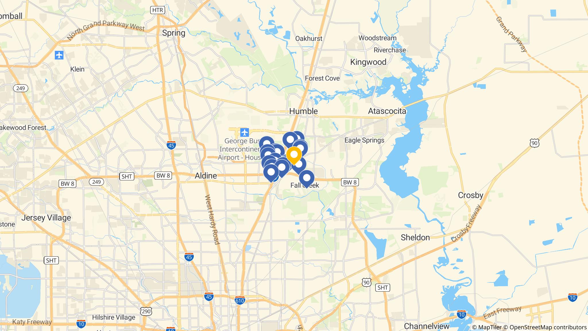 Street map of the ATM area