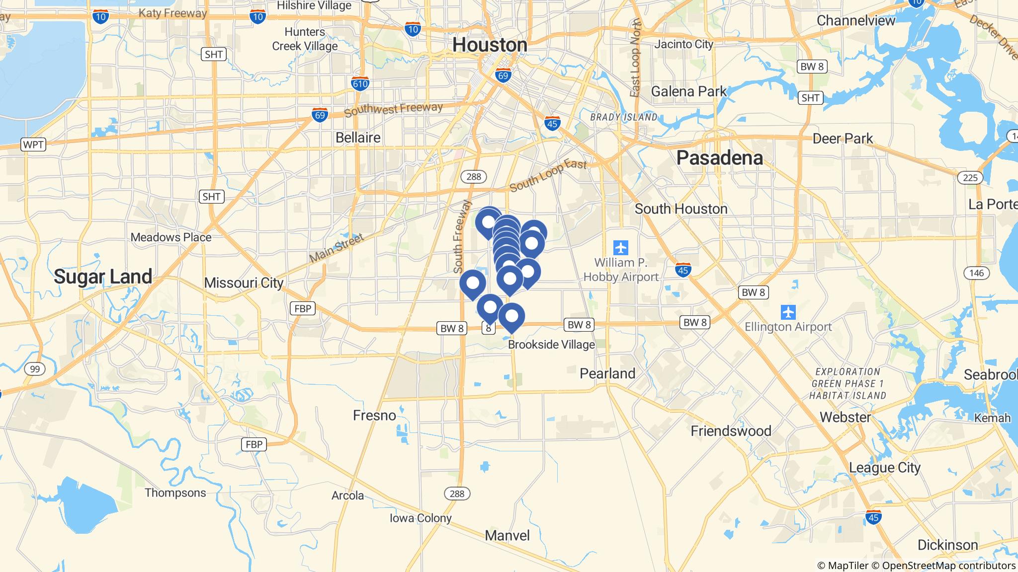 Street map of the ATM area