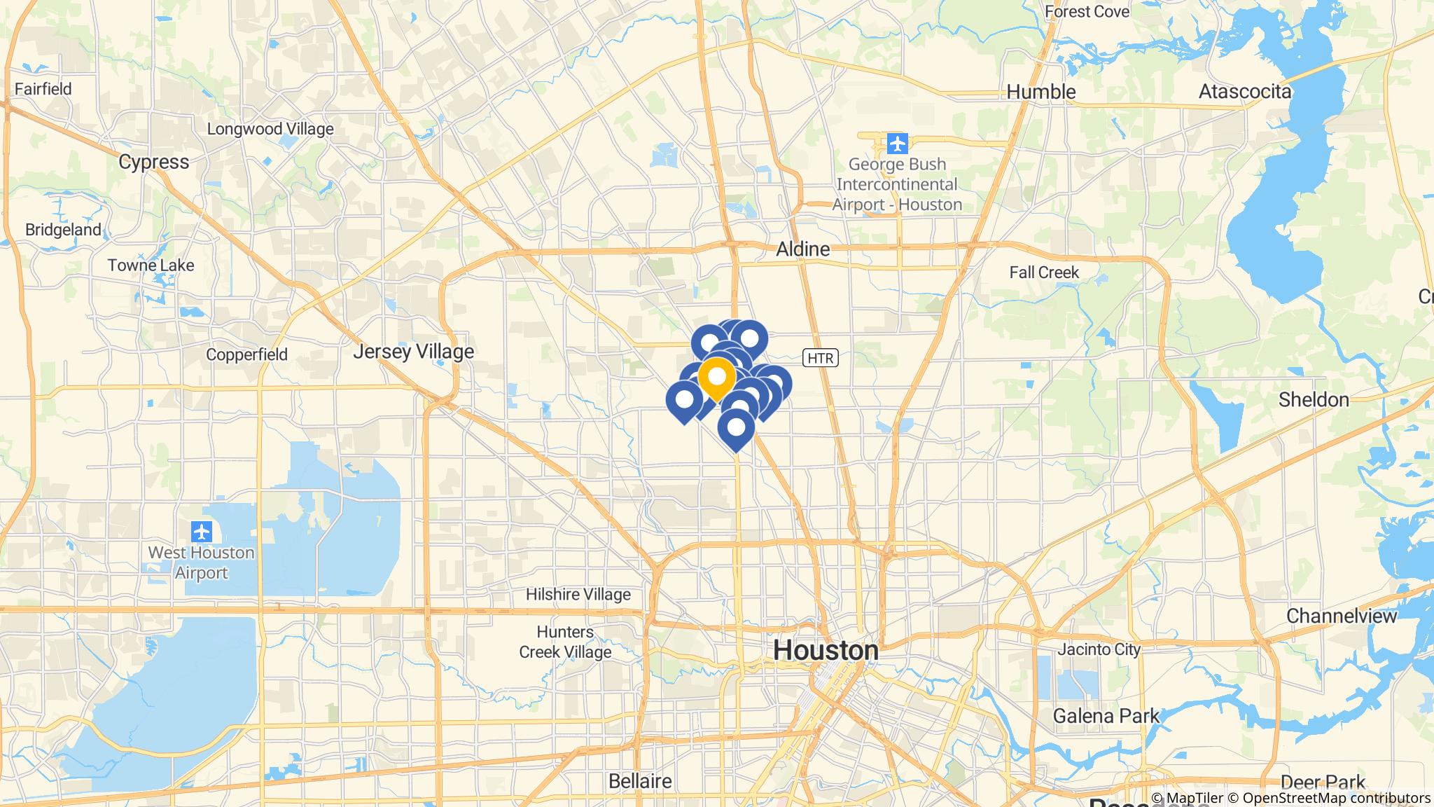 Street map of the ATM area