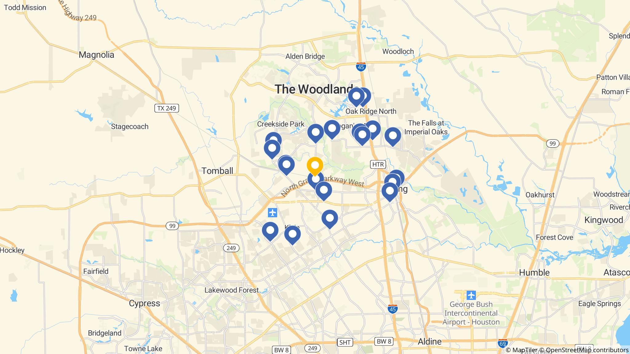 Street map of the ATM area