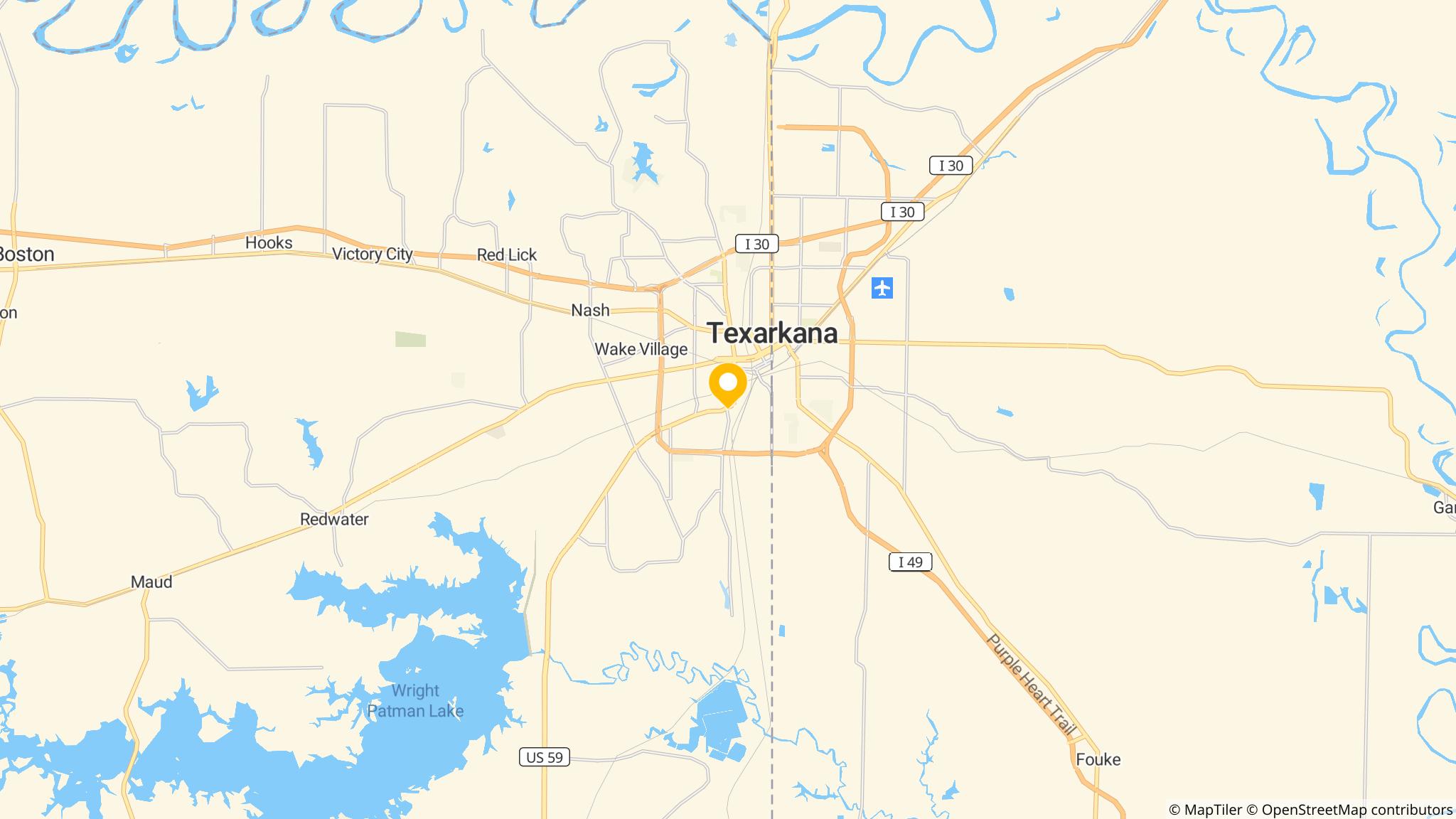 Street map of the ATM area