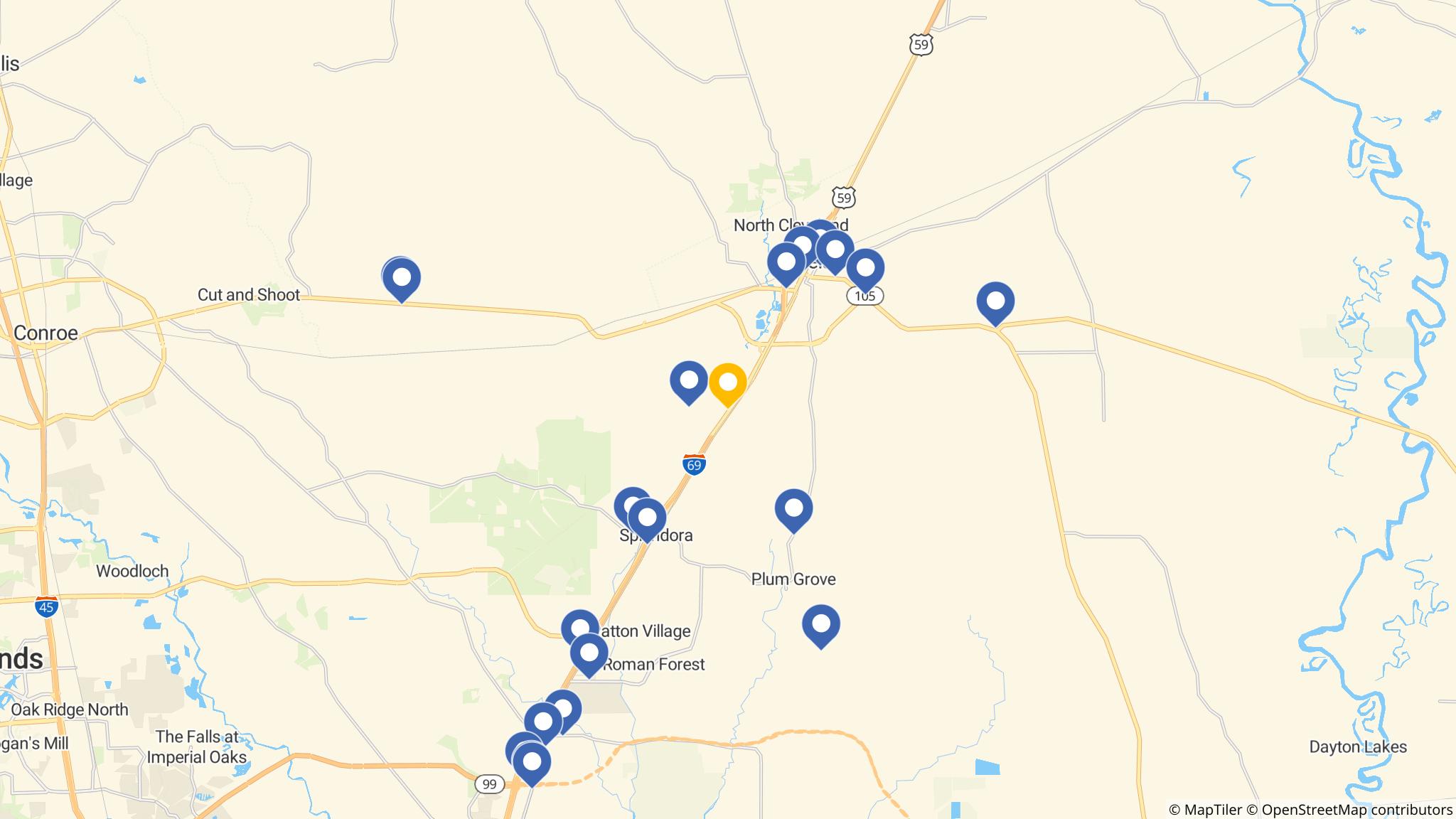 Street map of the ATM area