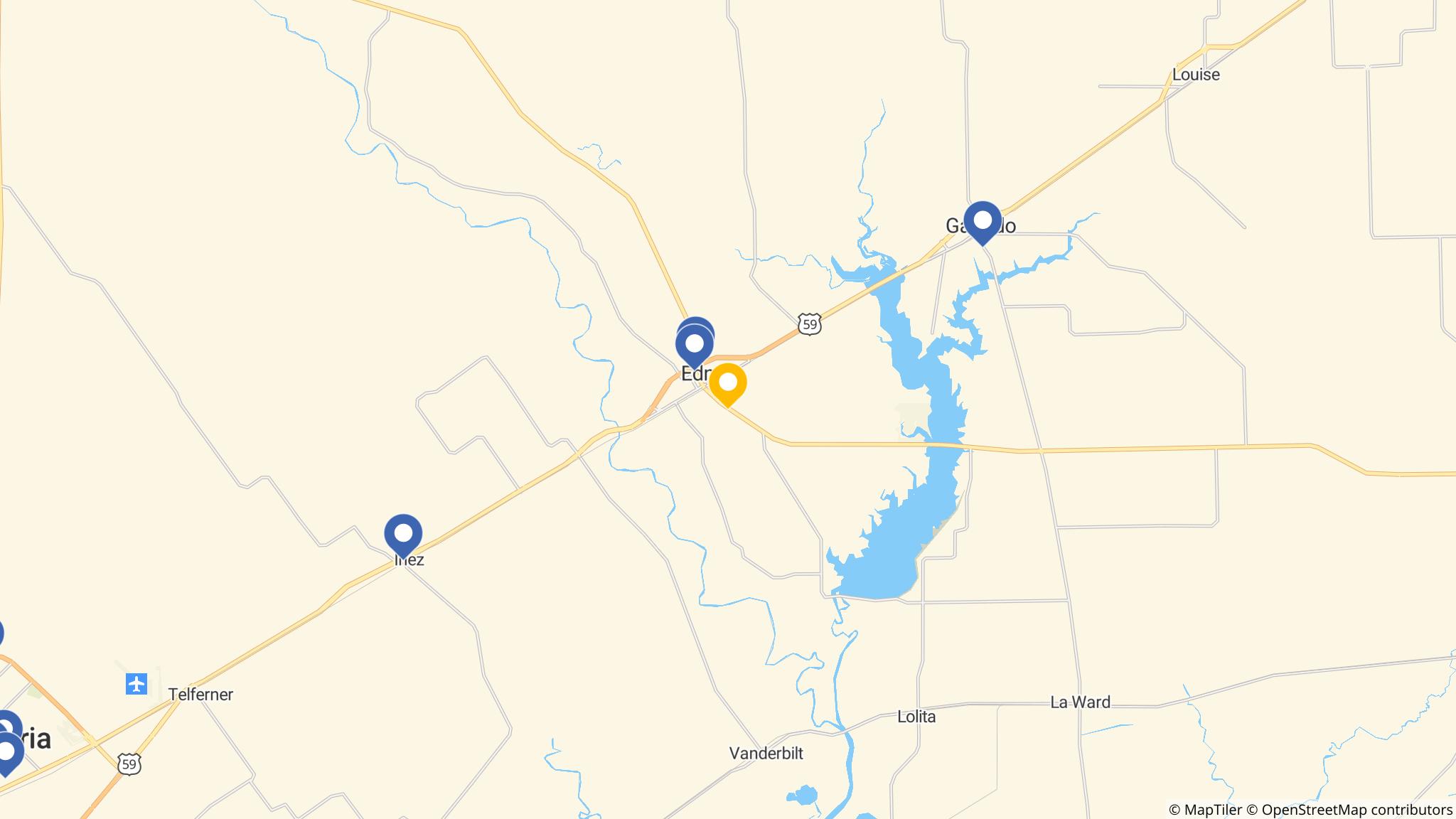 Street map of the ATM area