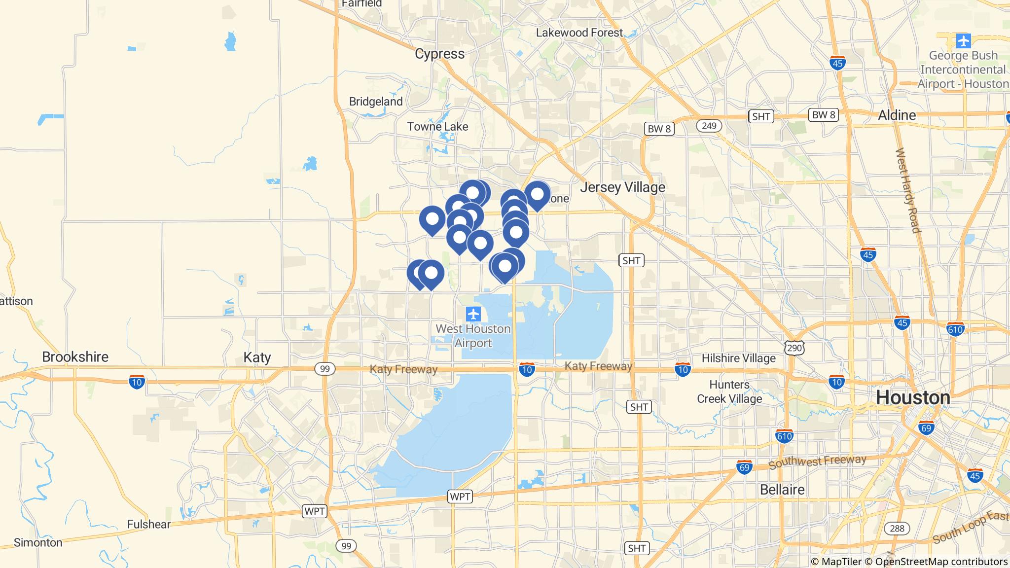 Street map of the ATM area