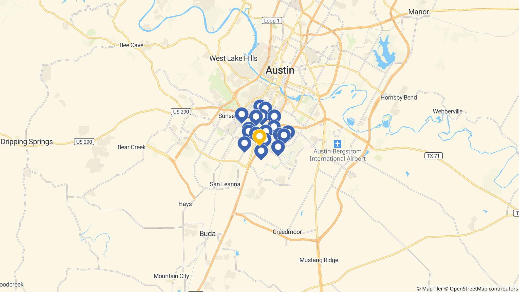 Street map of the ATM area