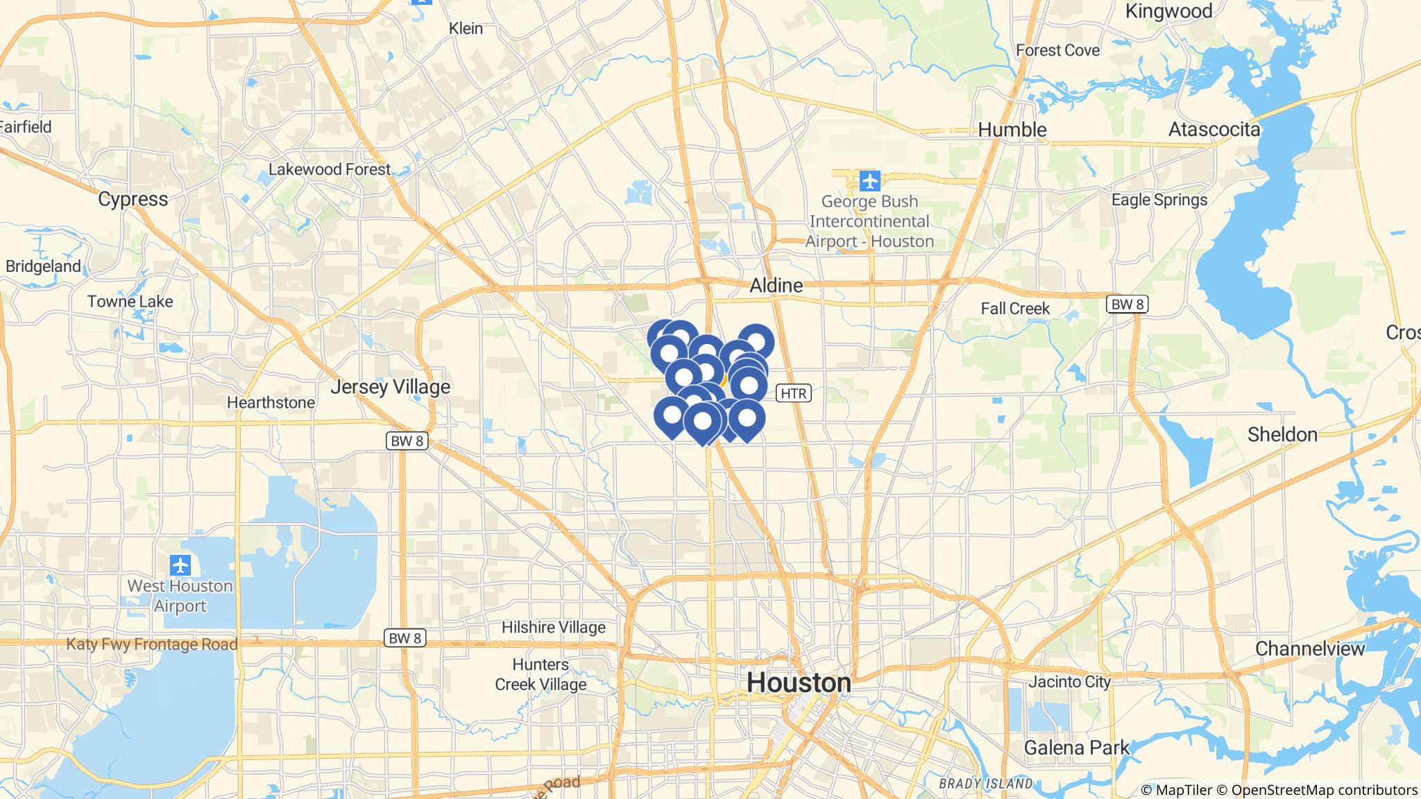 Street map of the ATM area