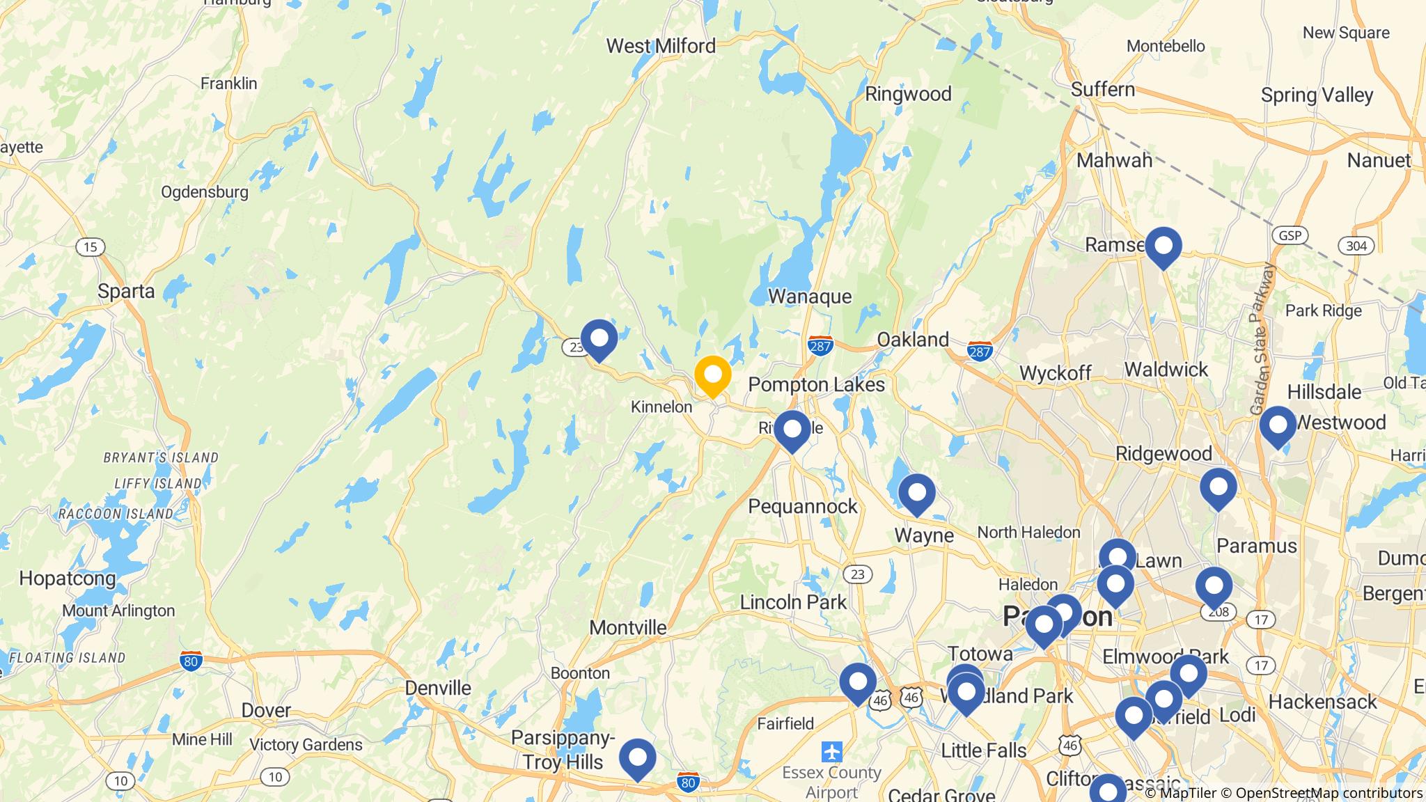 Street map of the ATM area