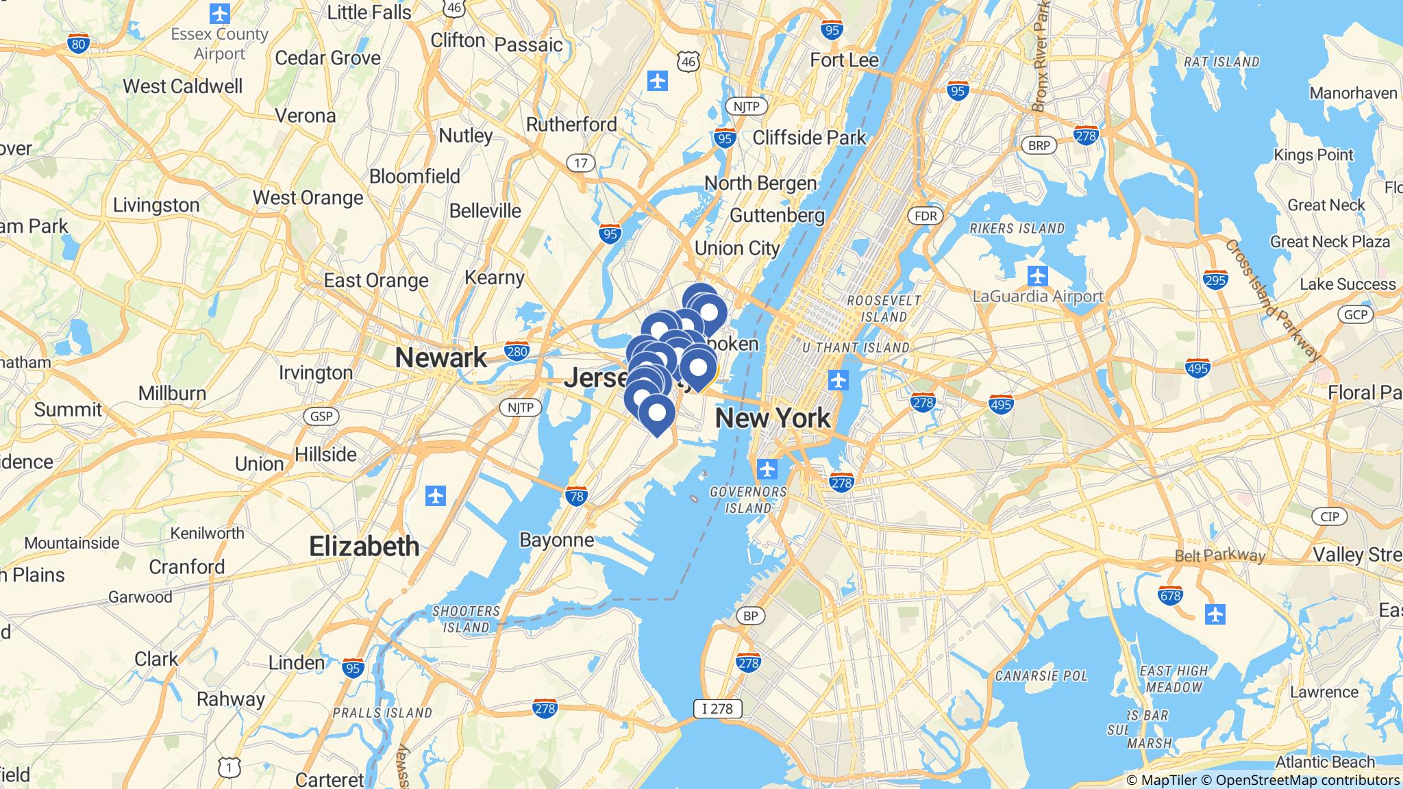 Street map of the ATM area