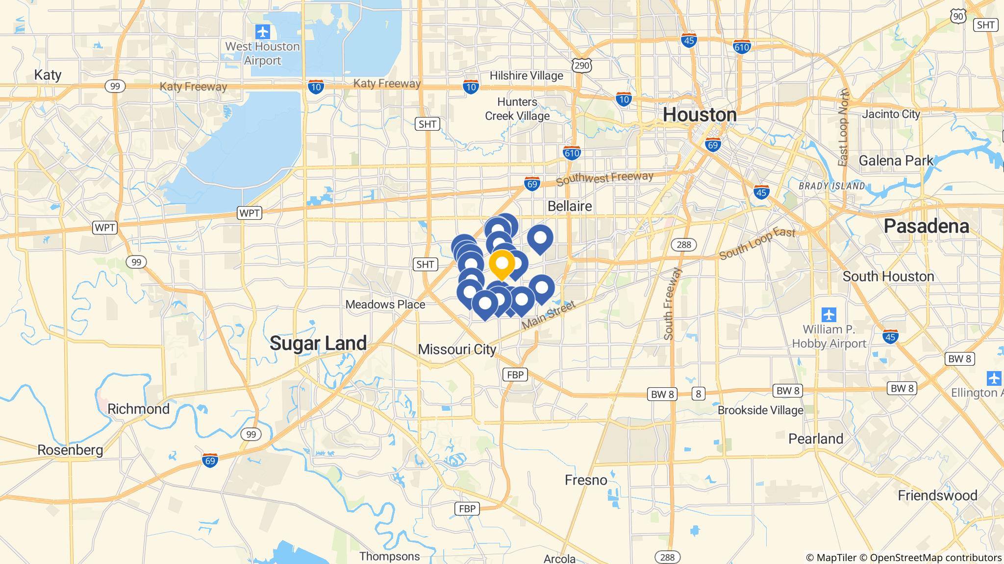 Street map of the ATM area