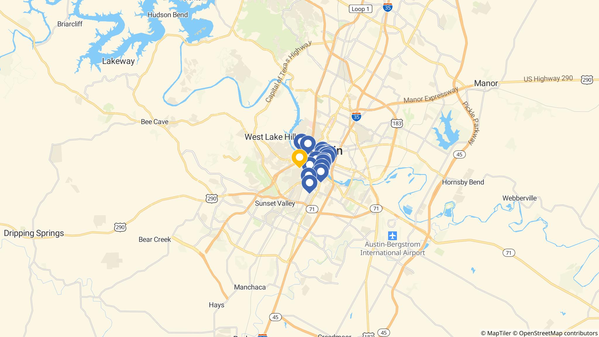 Street map of the ATM area