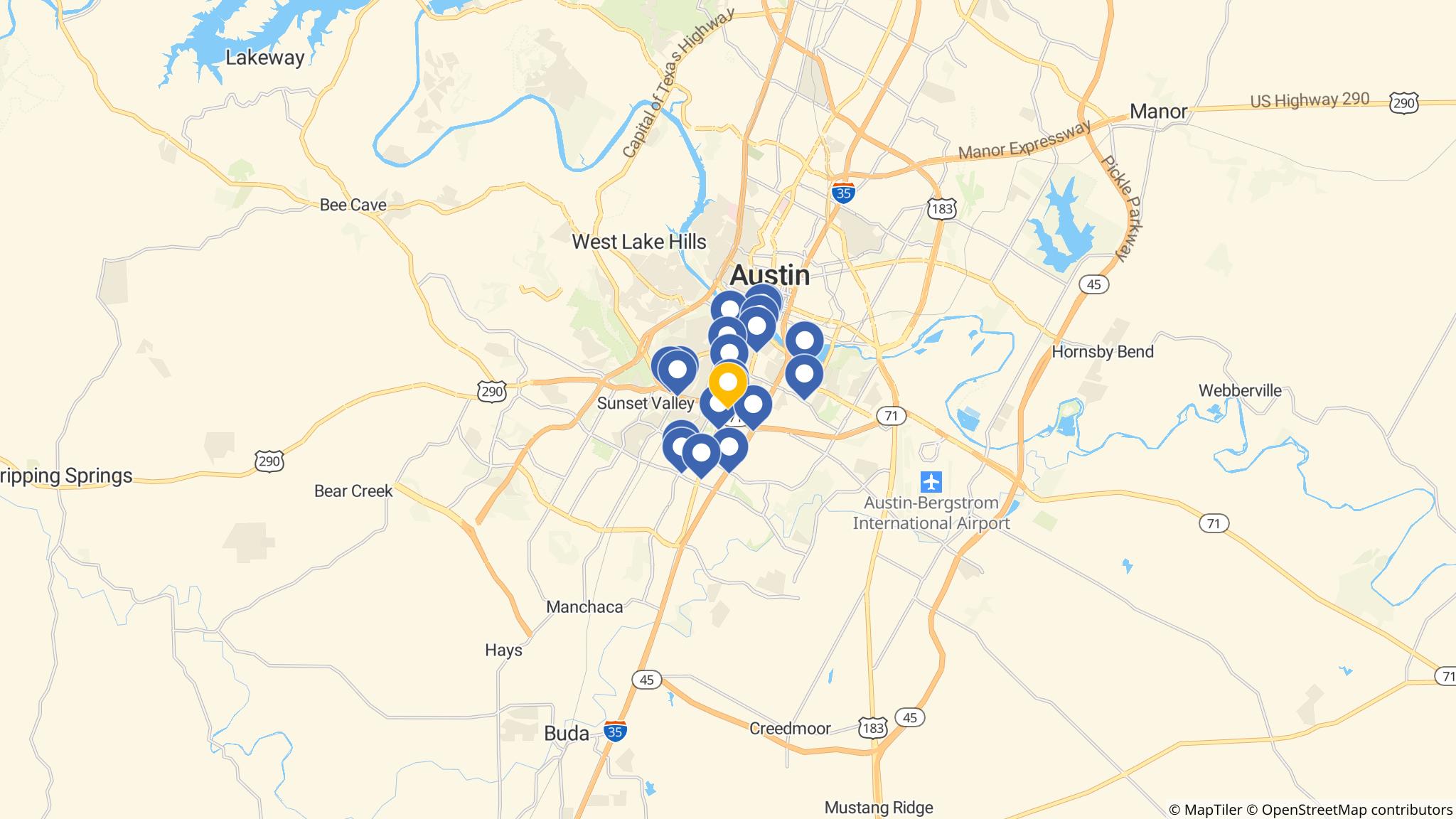 Street map of the ATM area