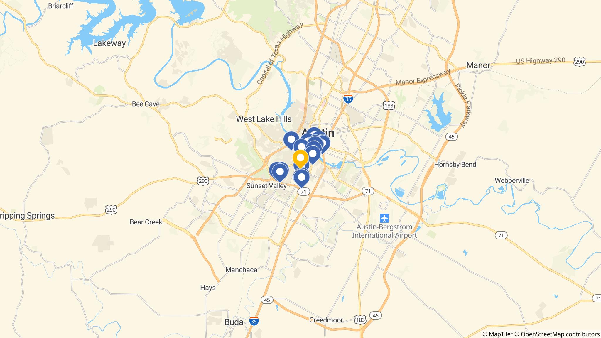 Street map of the ATM area