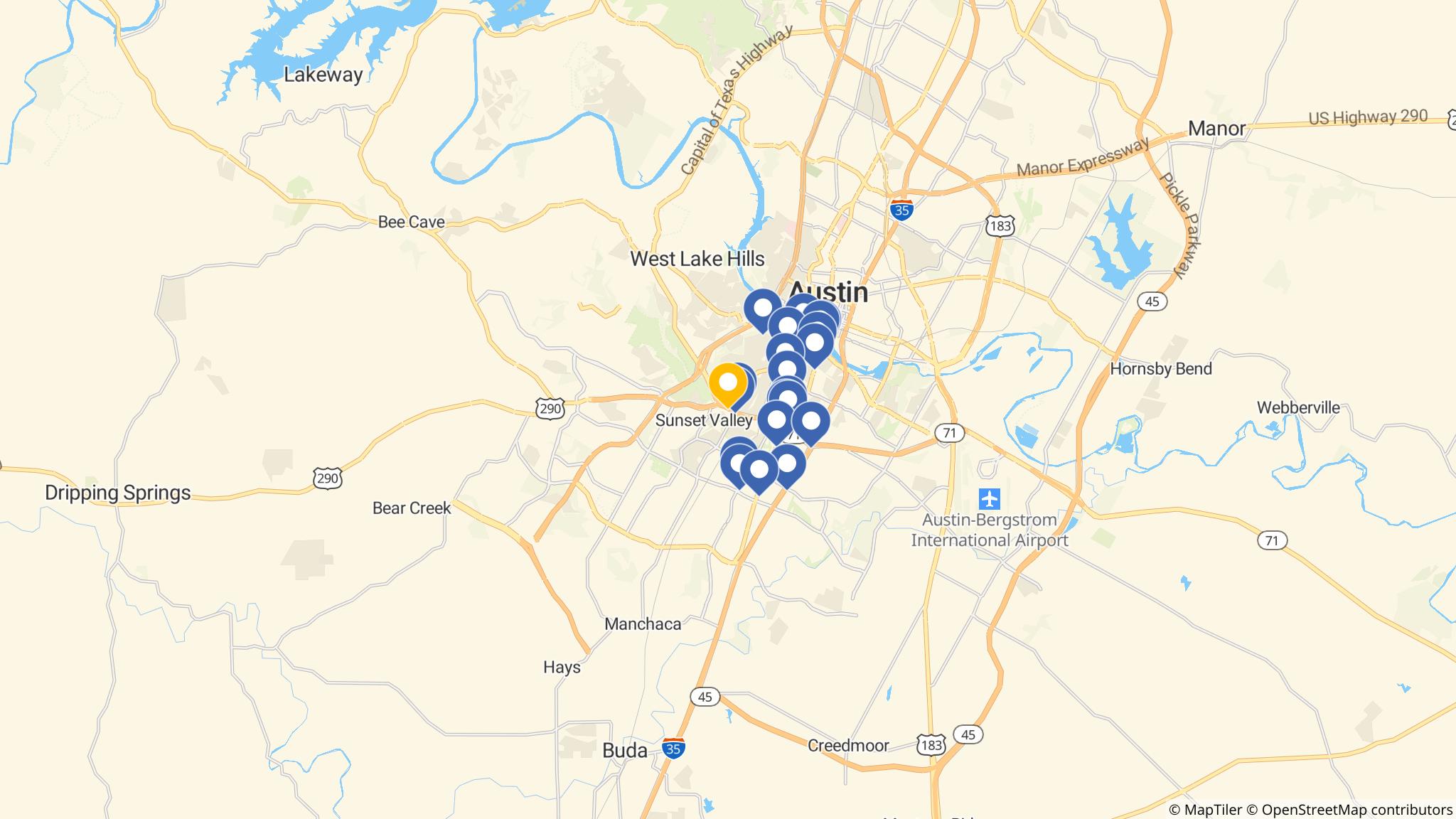 Street map of the ATM area