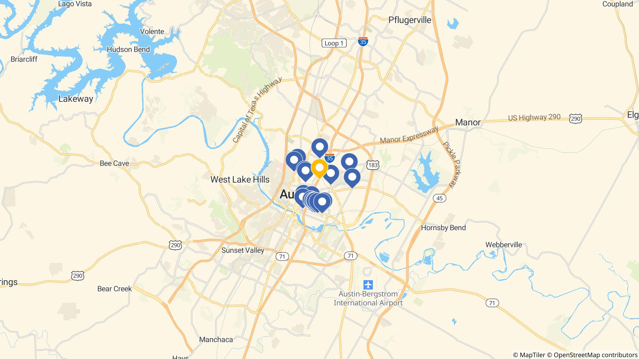 Street map of the ATM area