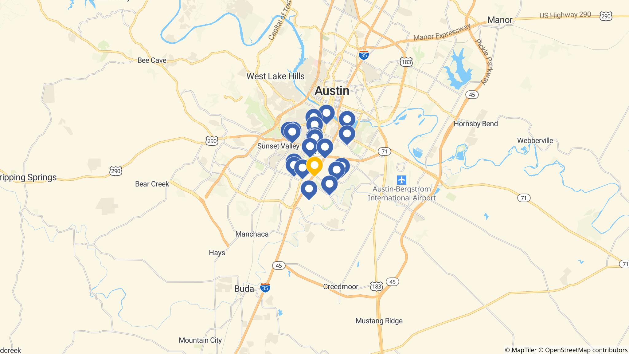 Street map of the ATM area