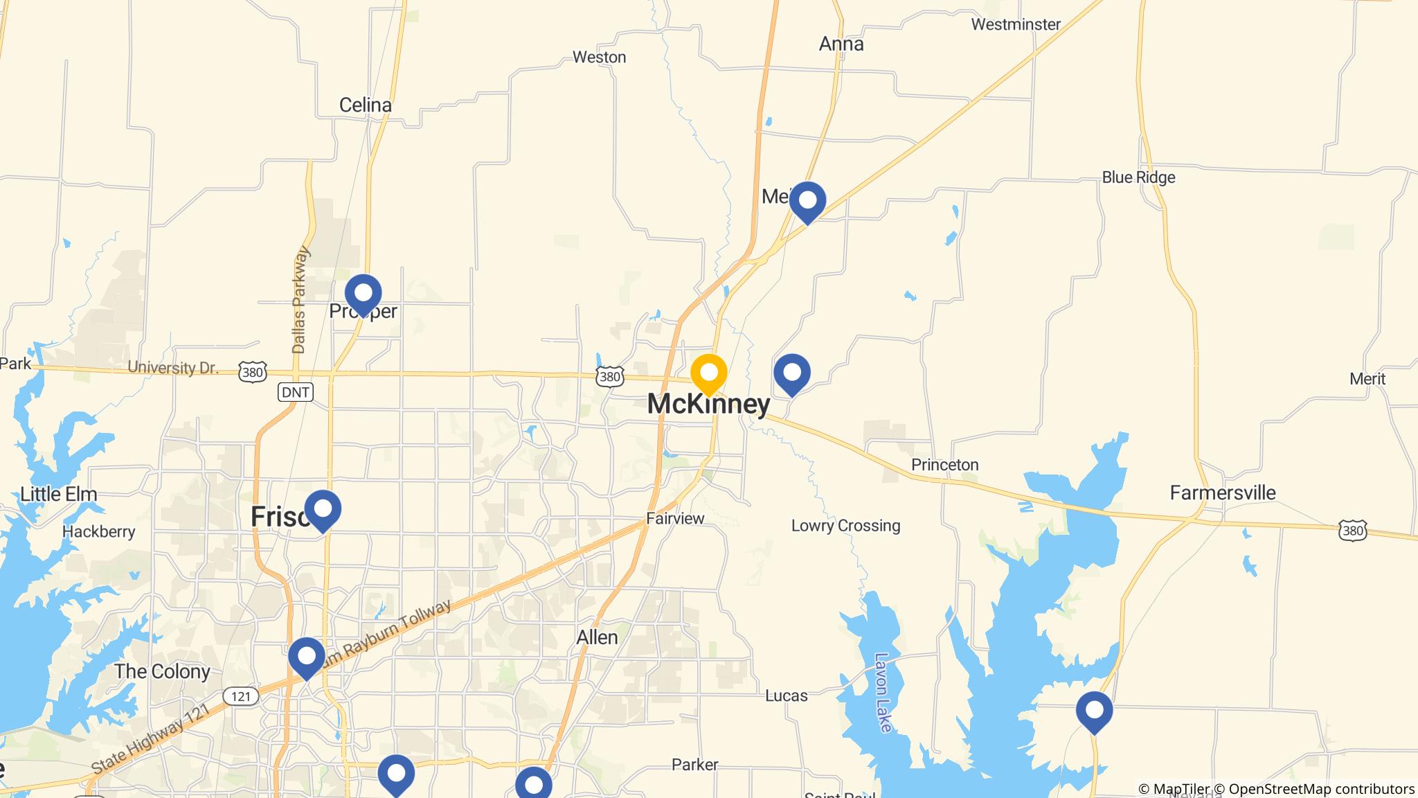 Street map of the ATM area