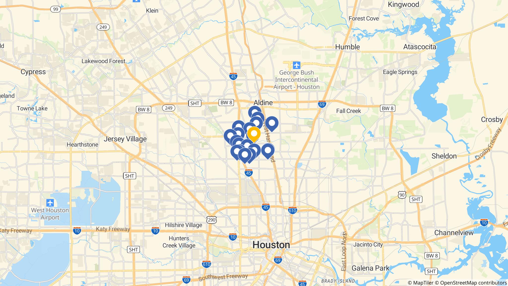 Street map of the ATM area
