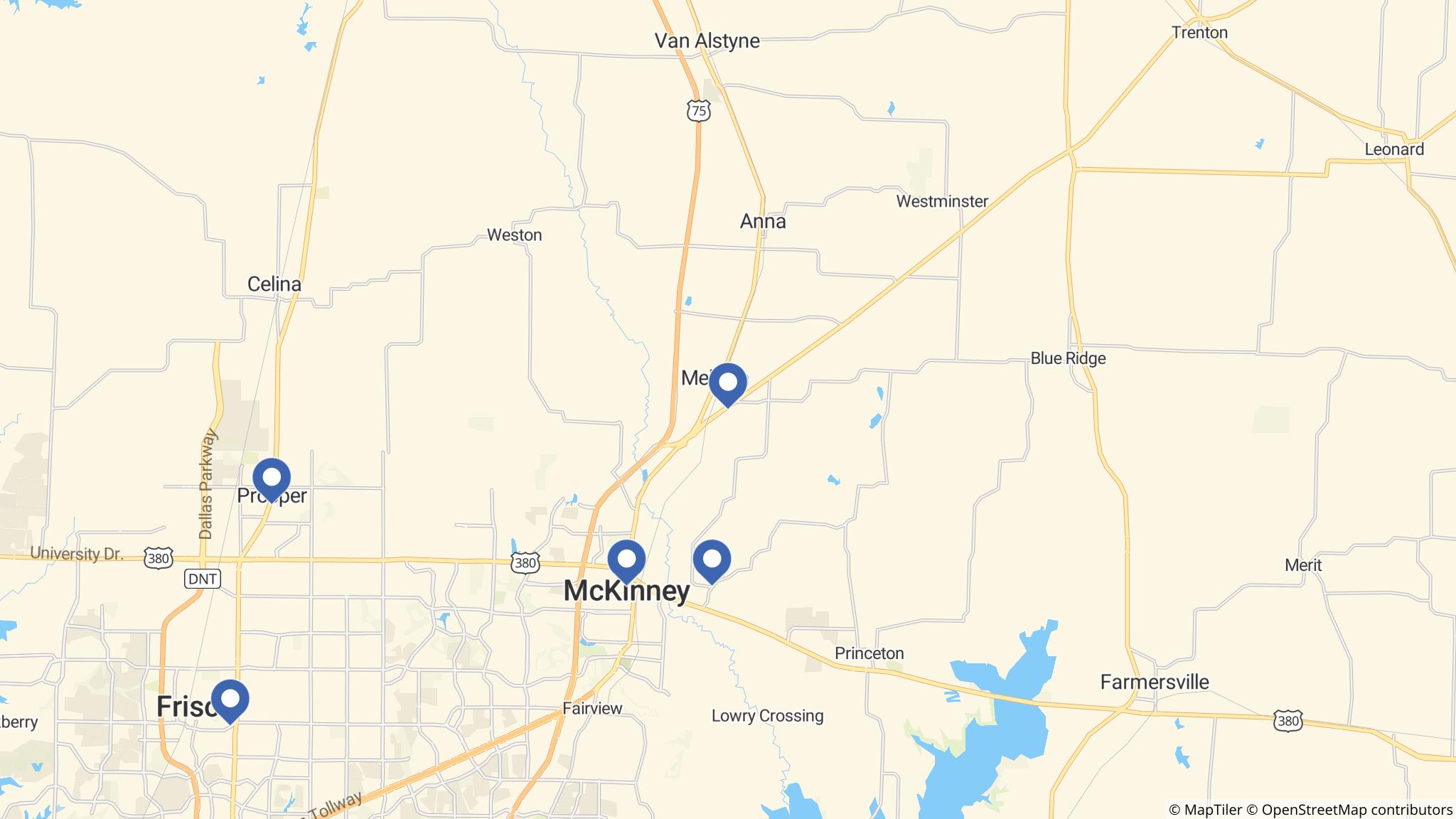 Street map of the ATM area