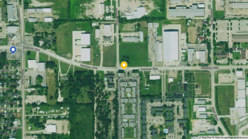 Satellite photo of the location