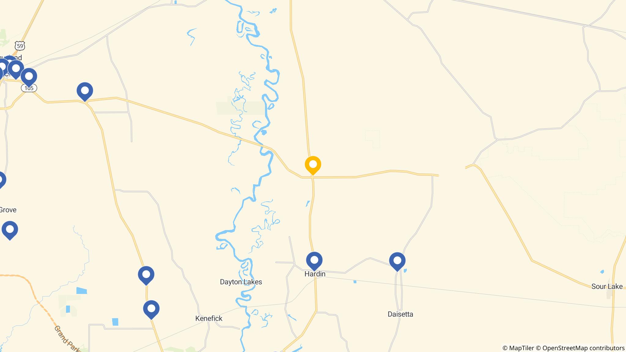 Street map of the ATM area