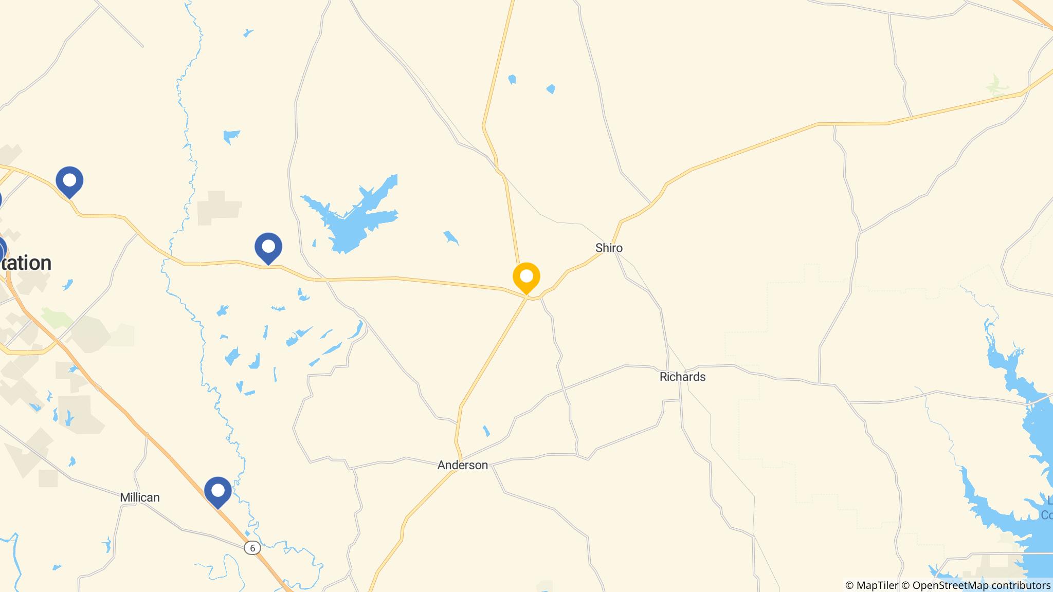 Street map of the ATM area