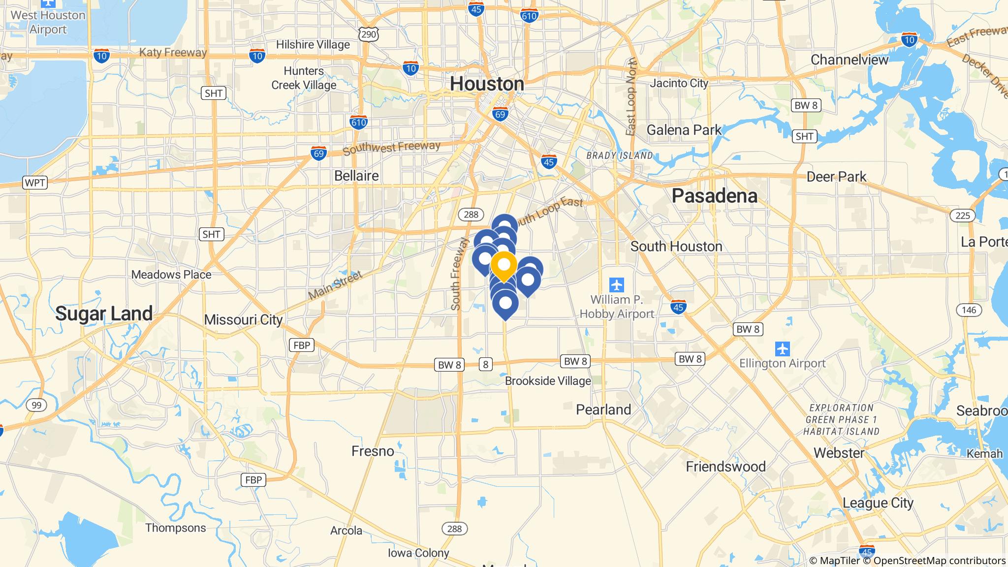 Street map of the ATM area