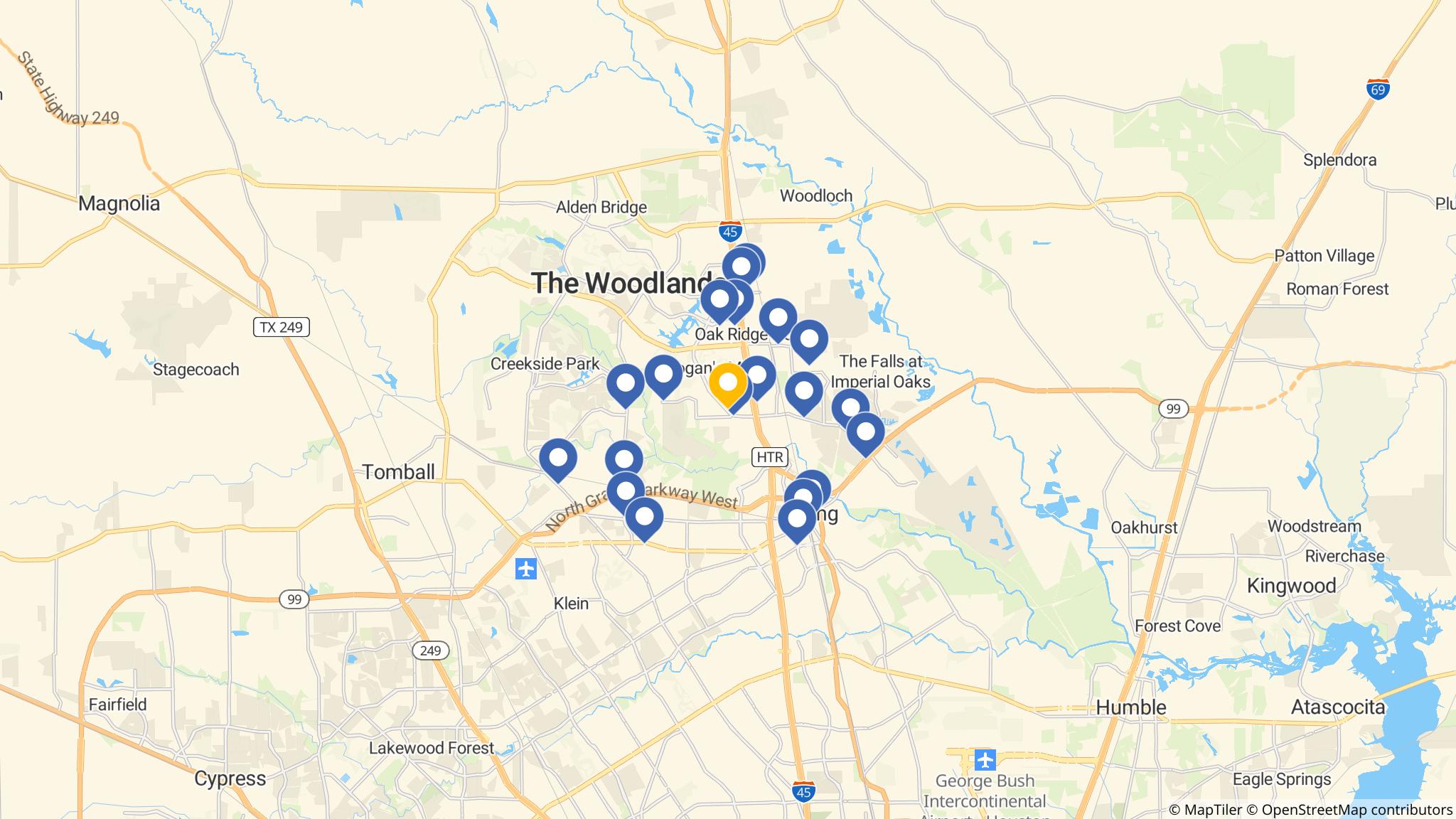 Street map of the ATM area