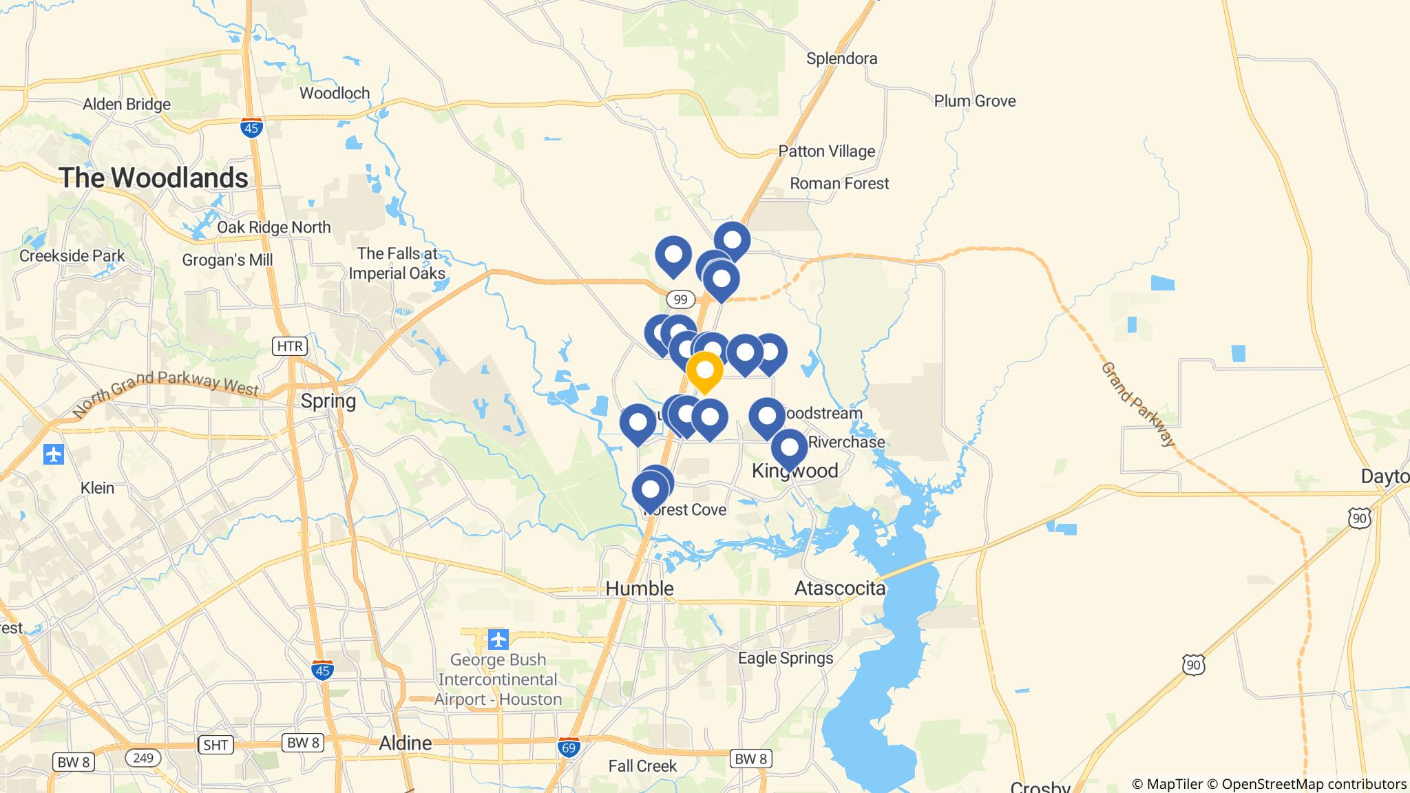 Street map of the ATM area