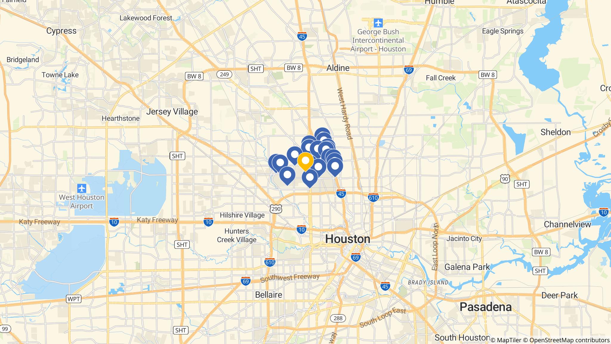 Street map of the ATM area