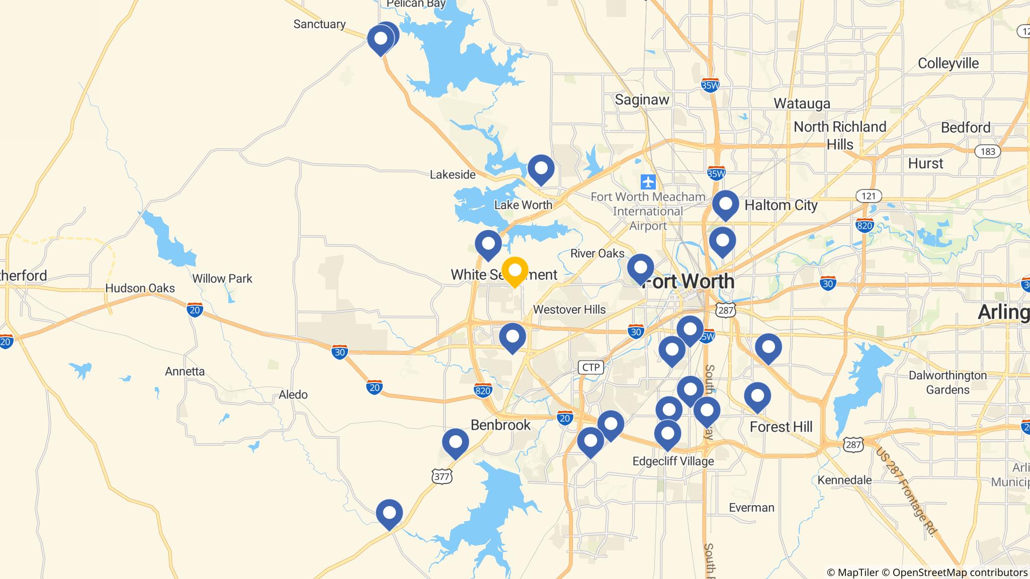 Street map of the ATM area