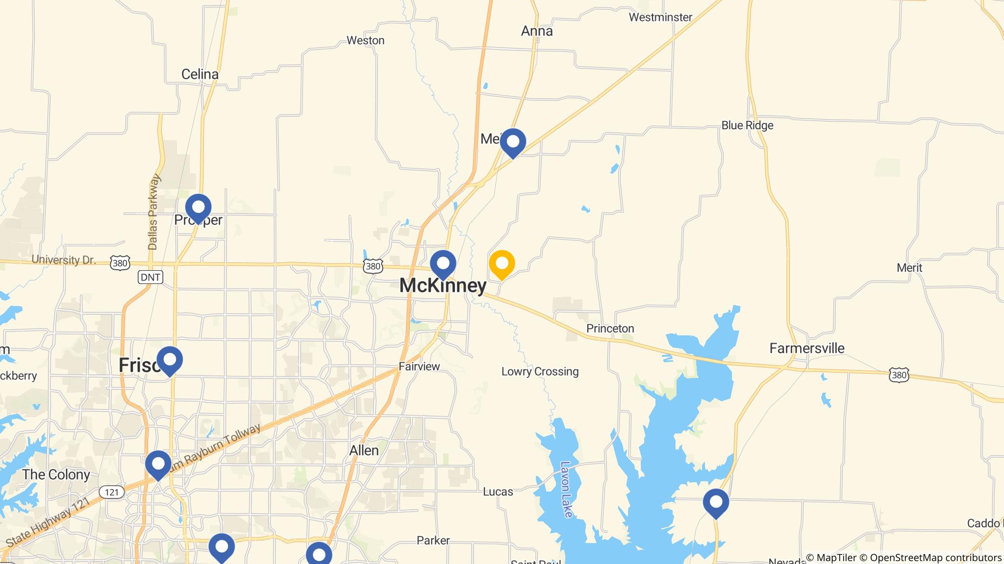 Street map of the ATM area