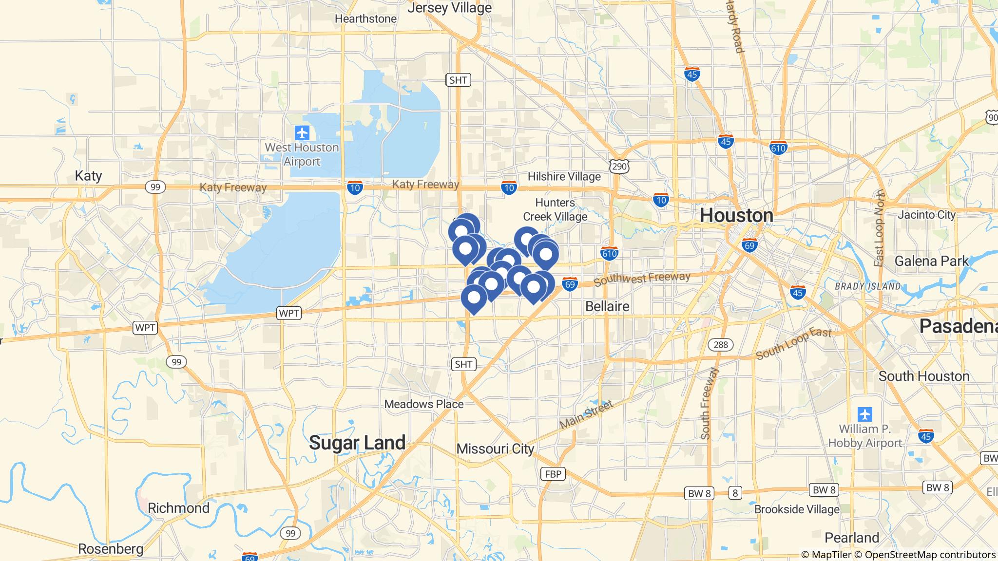 Street map of the ATM area