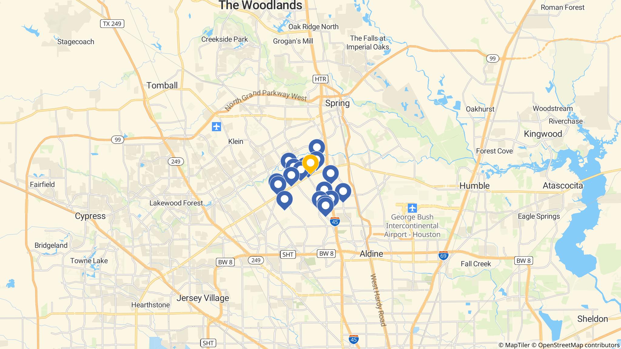 Street map of the ATM area