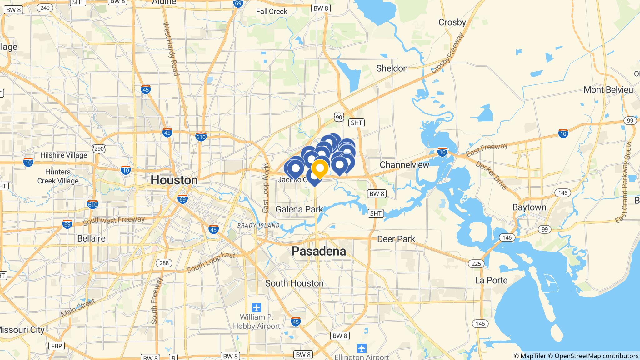 Street map of the ATM area